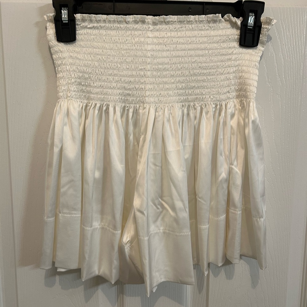 Natural Life White Silk Shorts
